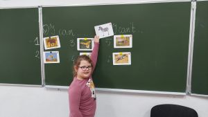 Dzieci przy tablicy