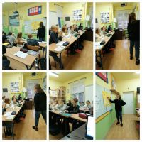 Uczniowie wykonujący doświadczenia